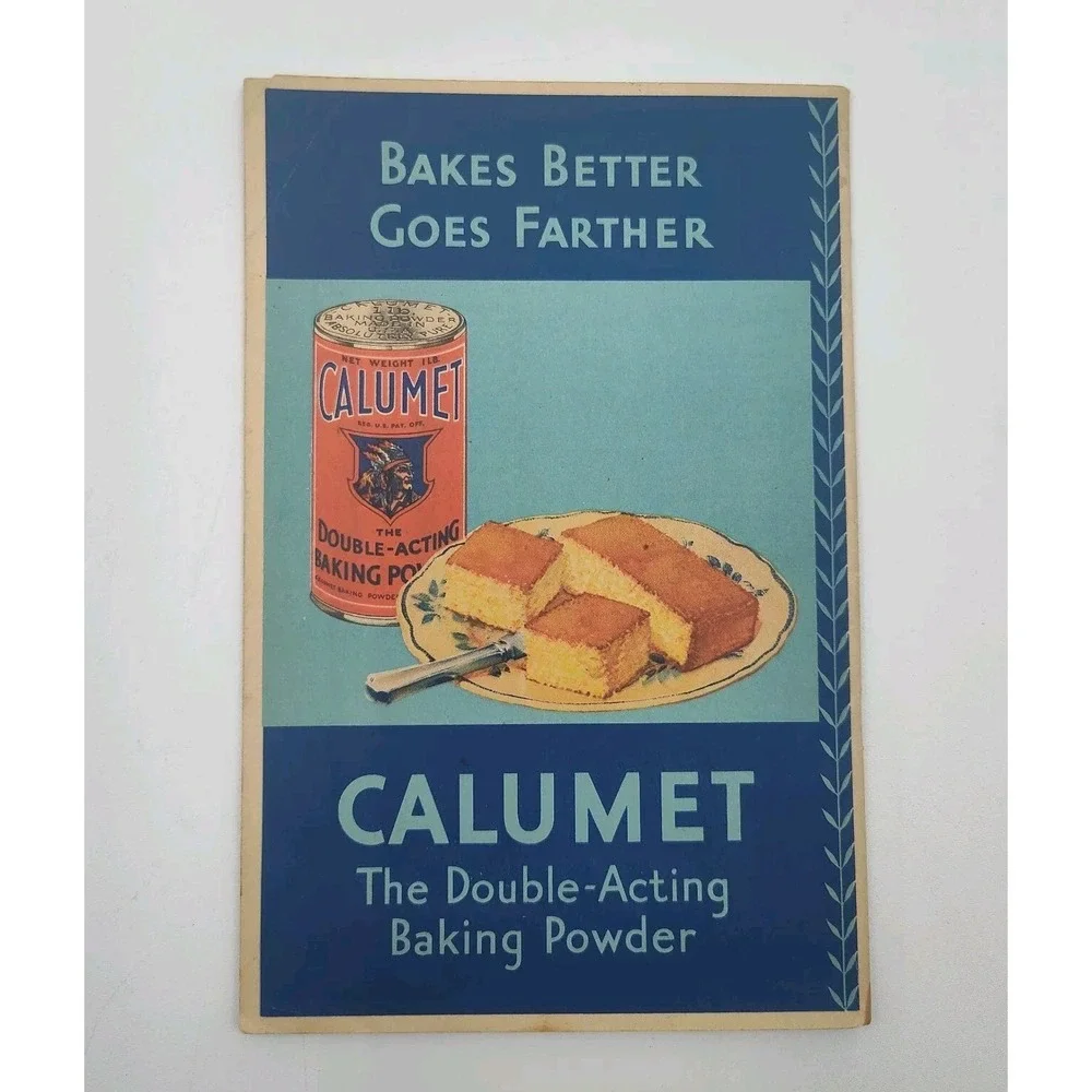 1930 Recipes Cookbook THE CALUMET BAKING BOOK New Edition SEE‎ PICS
